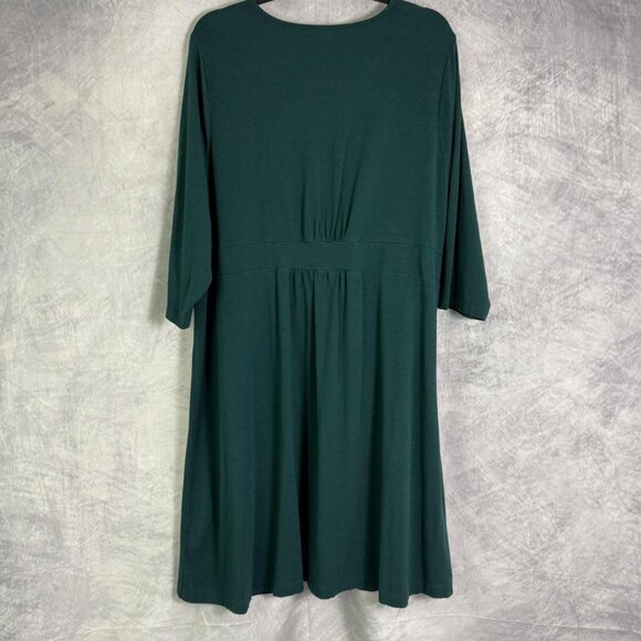 Lands' End Women's Green Dress - Picture 2 of 7